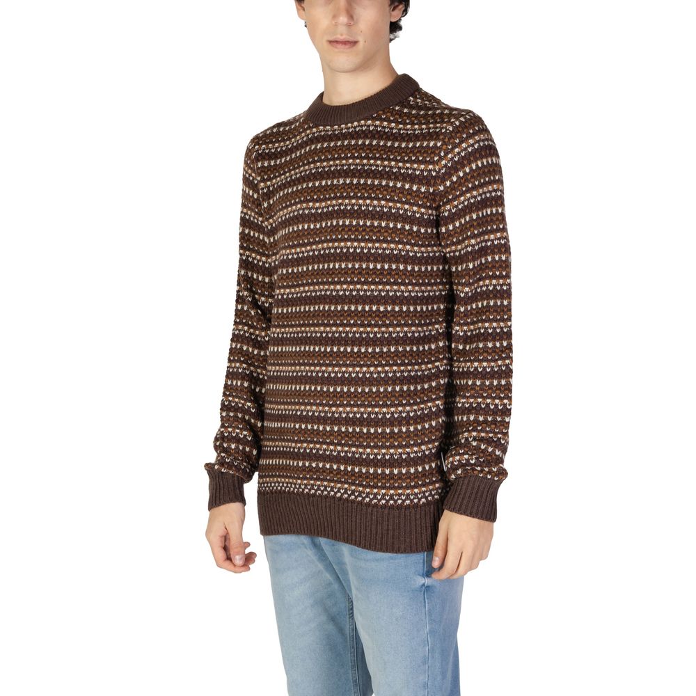 Only & Sons Brown Cotton Sweatshirt