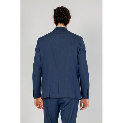 Antony Morato Blue Polyester Blazer