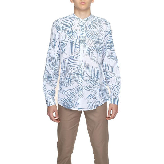Antony Morato Blue Cotton Shirt Antony Morato