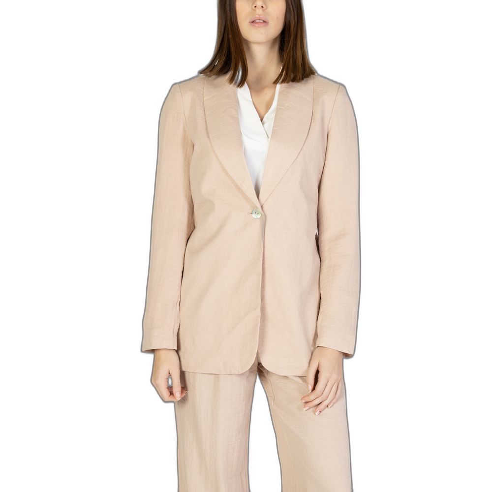 Vero Moda Pink Viscose Blazer 1728,71956299936,Blazers - Suits & Blazers - Clothing,Clothing,IT38|XS,IT40|S,New with tags,Pink,Suits & Blazers - Clothing,Vero Moda,Women