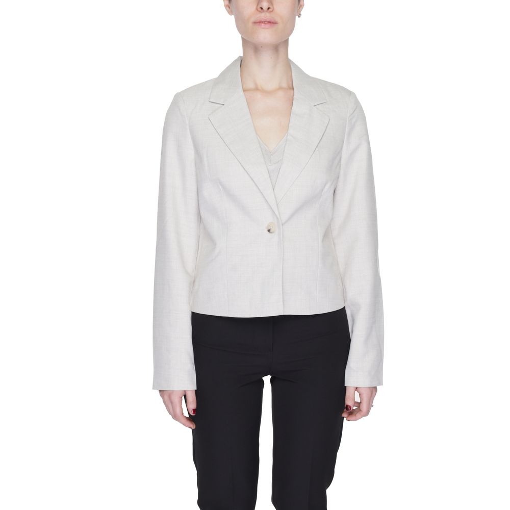 Vero Moda Gray Polyester Blazer 1728,71956299936,Blazers - Suits & Blazers - Clothing,Clothing,Gray,IT36|XXS,IT38|XS,New with tags,Suits & Blazers - Clothing,Vero Moda,Women