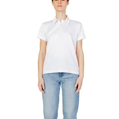 Blauer White Polyester T-Shirt 1728,71956299936,Blauer,Clothing,IT44|L,New with tags,T-Shirts - Clothing,T-Shirts - T-Shirts - Clothing,White,Women