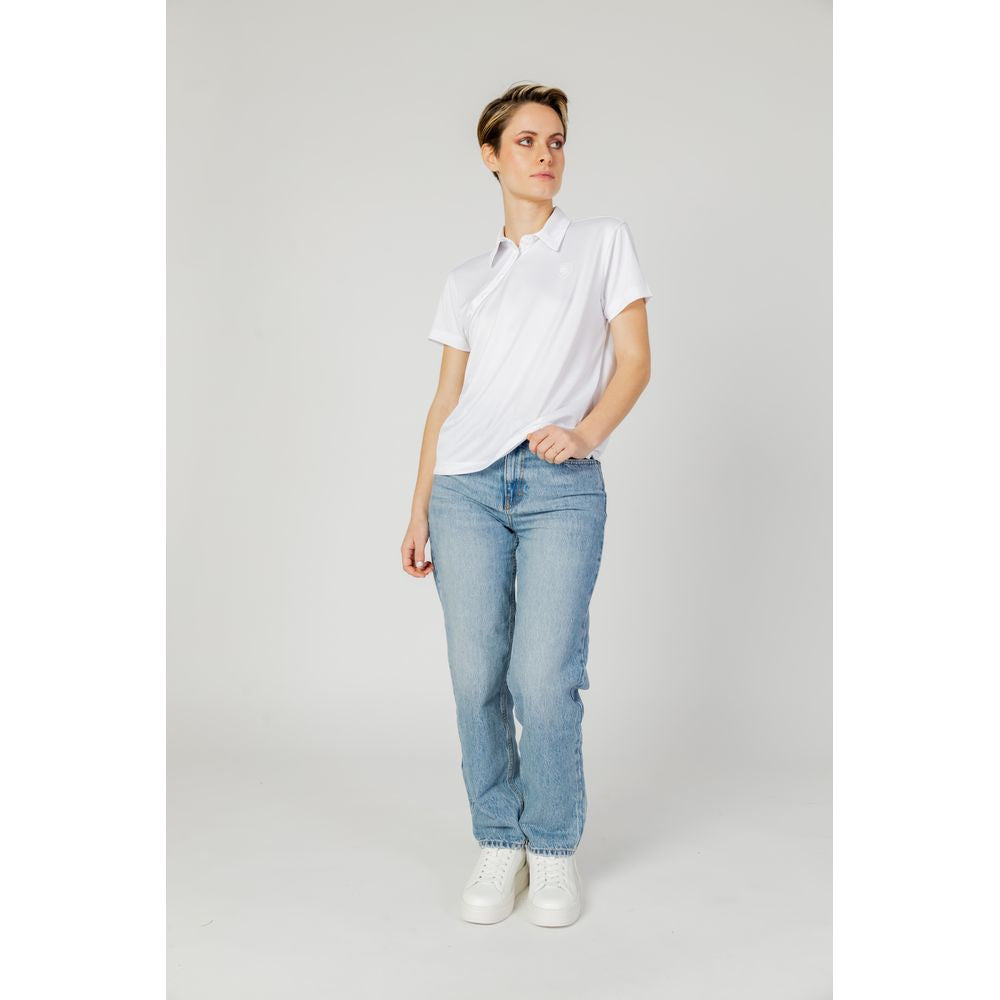 Blauer White Polyester T-Shirt 1728,71956299936,Blauer,Clothing,IT44|L,New with tags,T-Shirts - Clothing,T-Shirts - T-Shirts - Clothing,White,Women