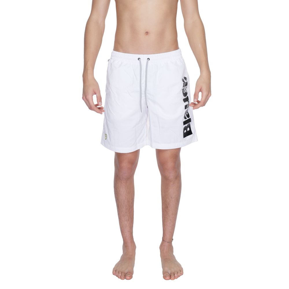 Blauer White Polyamide Swim Shorts 1728,71956299936,Blauer,Clothing,IT44 | S,IT48 | L,Men,New with tags,Swim Shorts - Swimwear - Clothing,Swimwear - Clothing,White