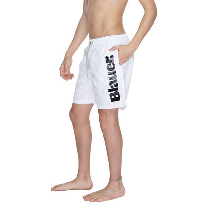 Blauer White Polyamide Swim Shorts 1728,71956299936,Blauer,Clothing,IT44 | S,IT48 | L,Men,New with tags,Swim Shorts - Swimwear - Clothing,Swimwear - Clothing,White