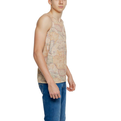 Alviero Martini Prima Classe Beige Polyester Tank Tops