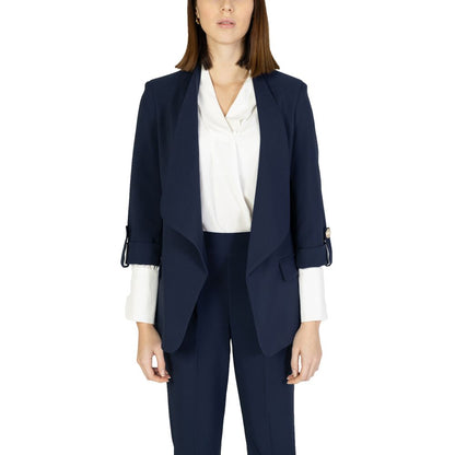 Rinascimento Blue Polyester Blazer 1728,71956299936,Blazers - Suits & Blazers - Clothing,Blue,Clothing,IT40|S,New with tags,Rinascimento,Suits & Blazers - Clothing,Women