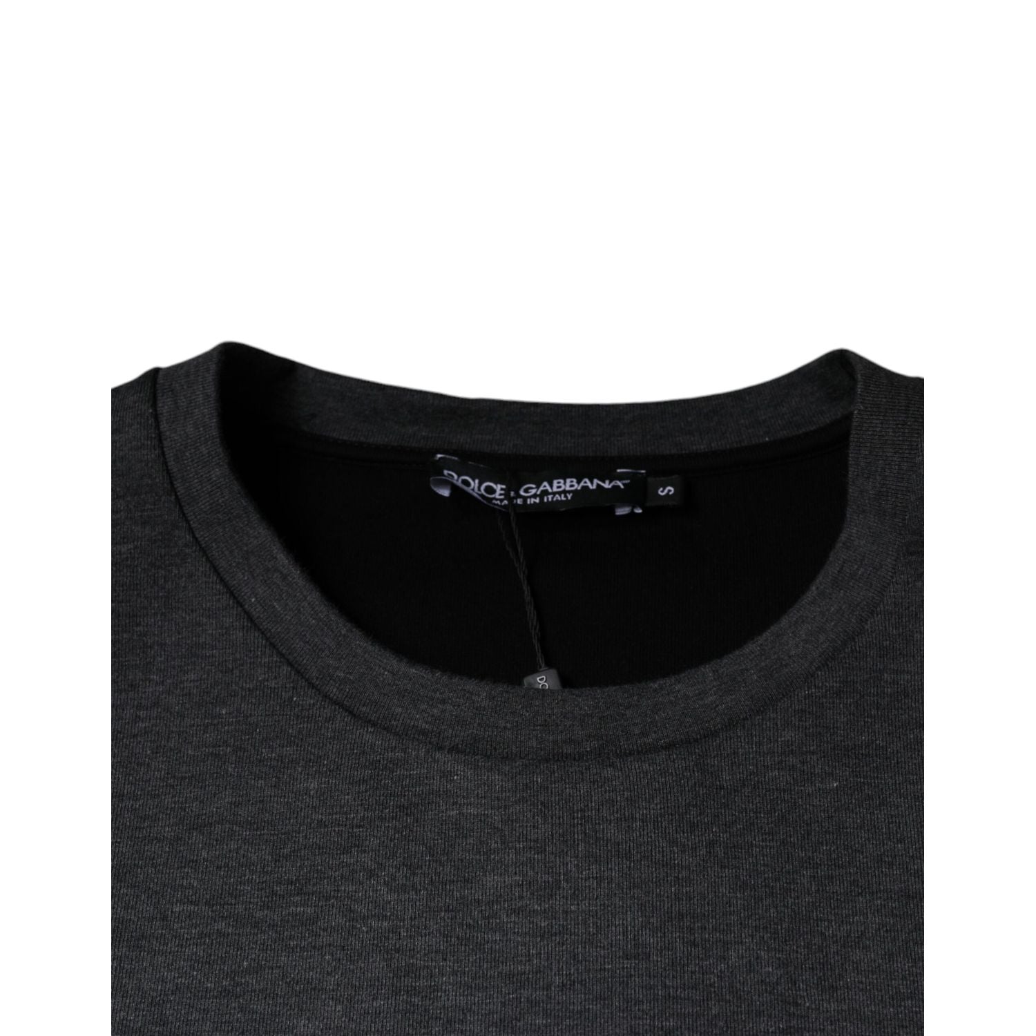 Dolce & Gabbana Dark Gray Camouflage Crew Neck T-shirt