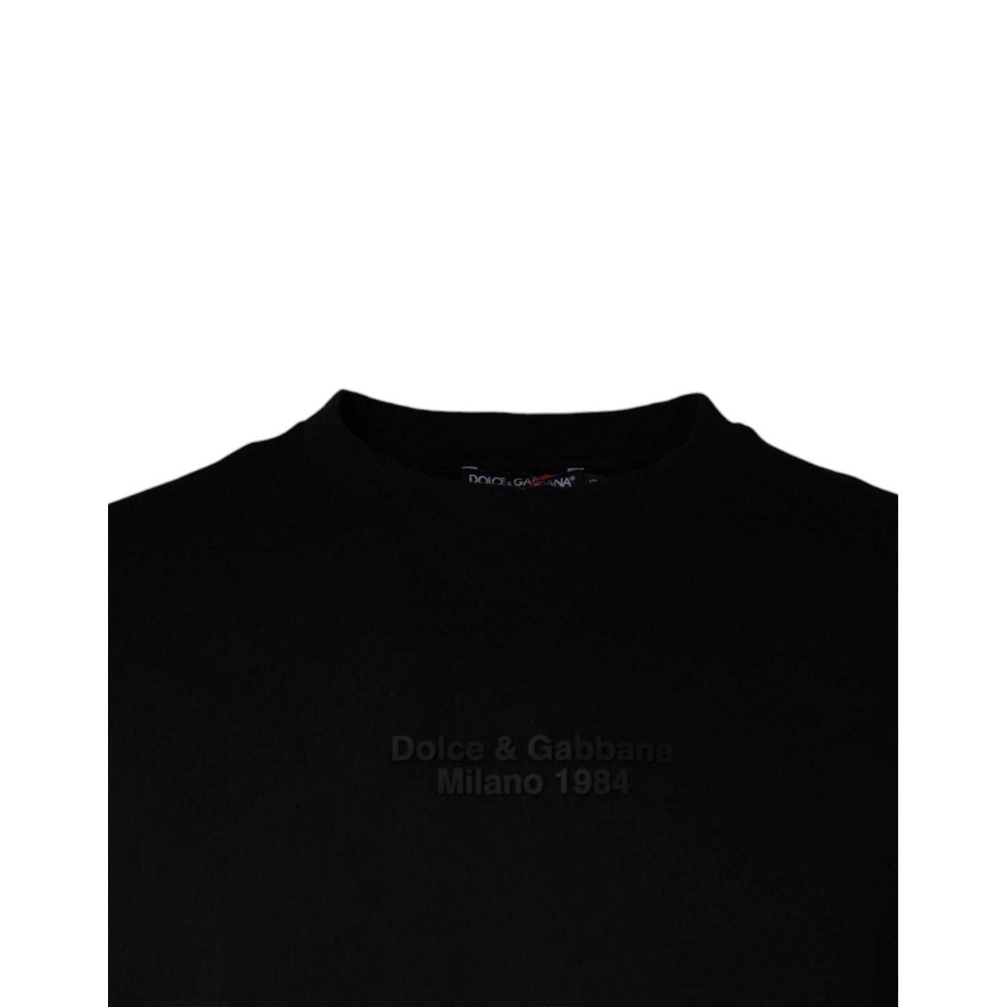 Dolce & Gabbana Black Leopard Cotton Short Sleeves T-shirt