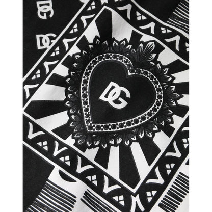 Dolce & Gabbana White Bandana Print Cotton Short Sleeves T-shirt