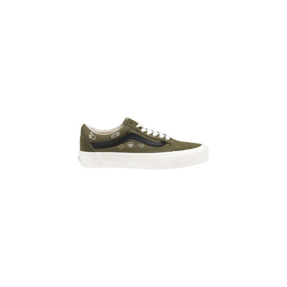 Vans Green Leather Low Top Sneakers