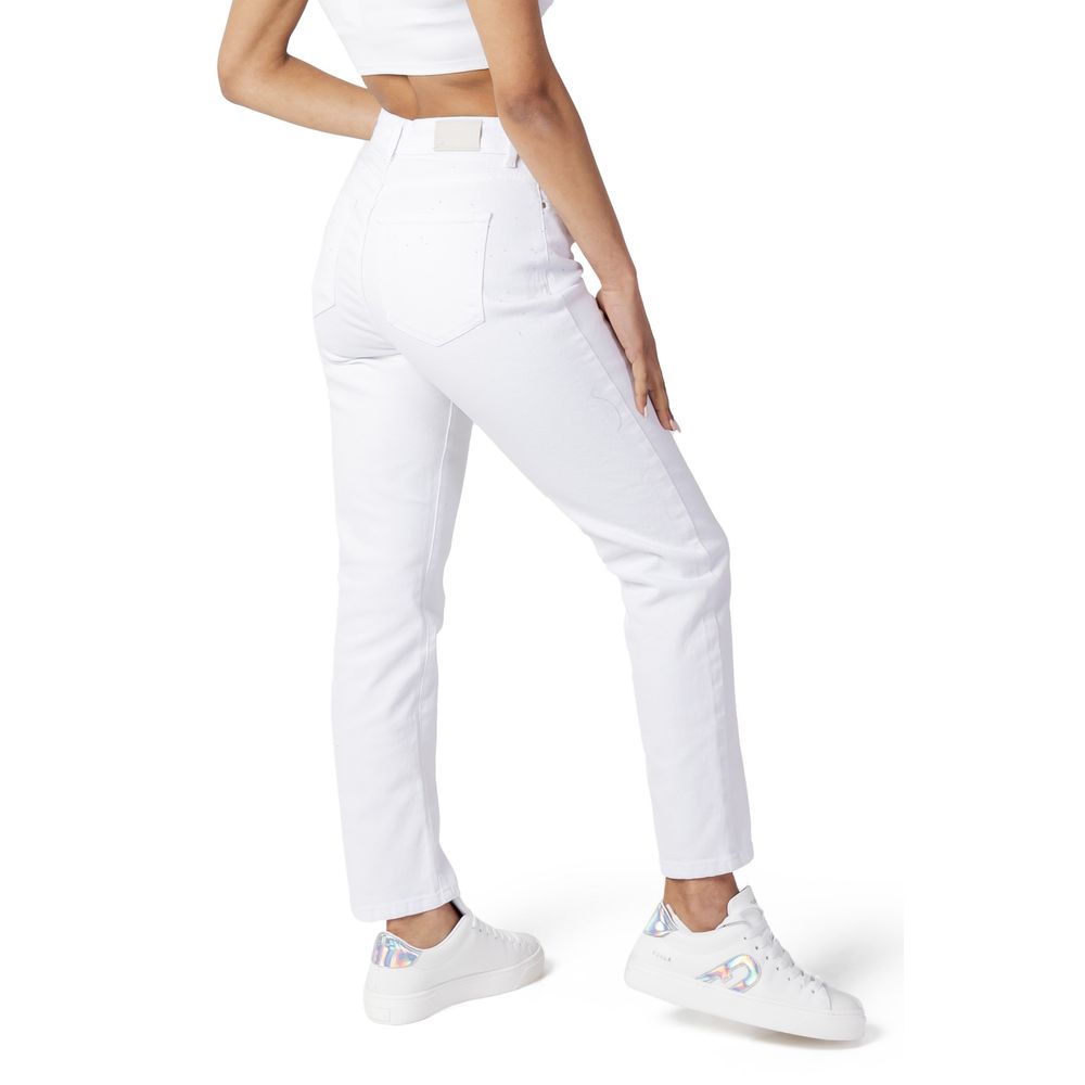 Only White Cotton Mom Jeans