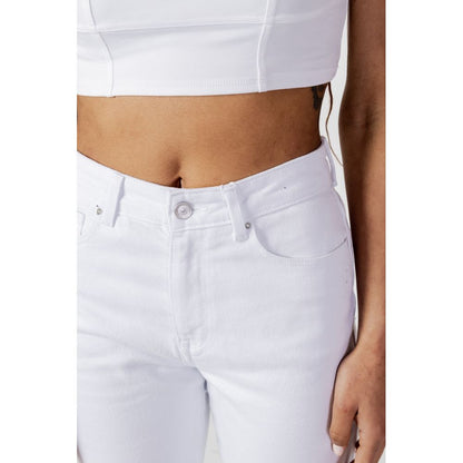 Only White Cotton Mom Jeans