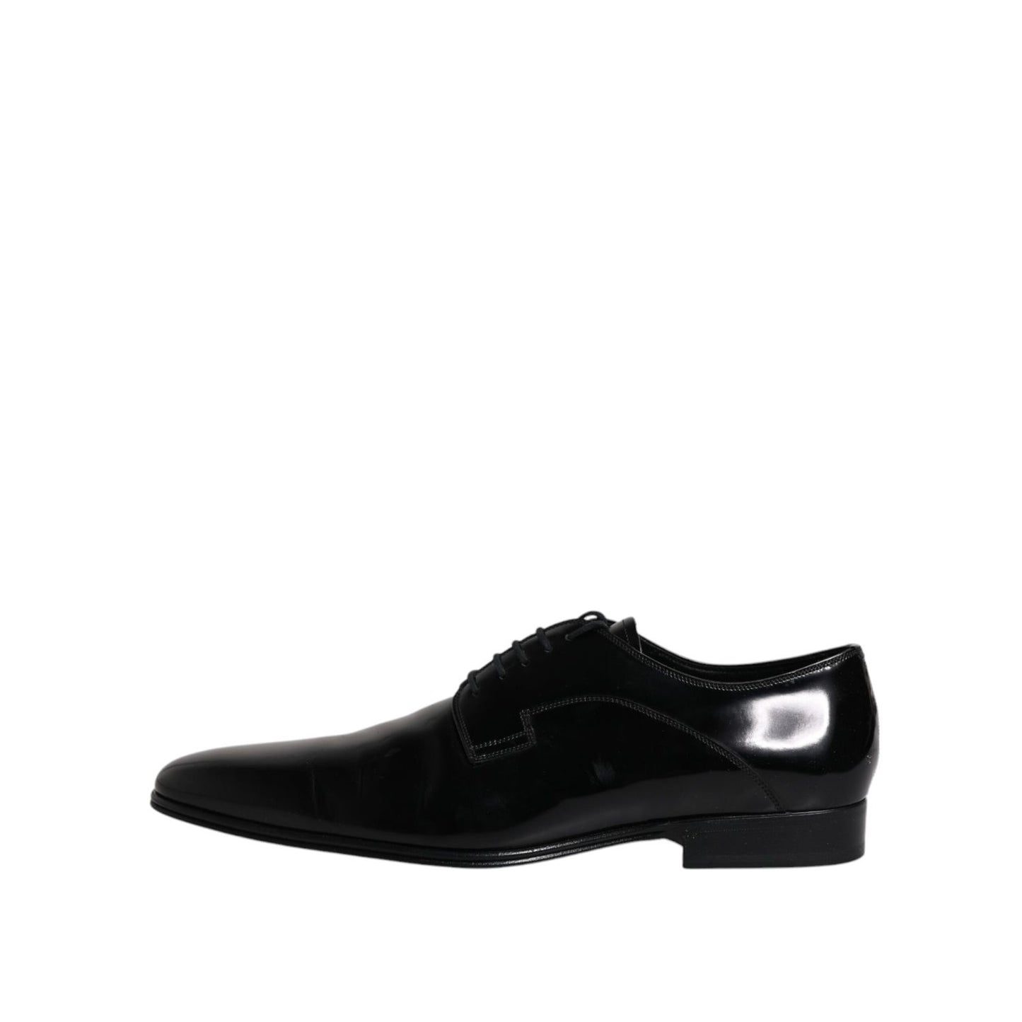 Dolce & Gabbana Black Leather Lace Up Derby Formal Shoes