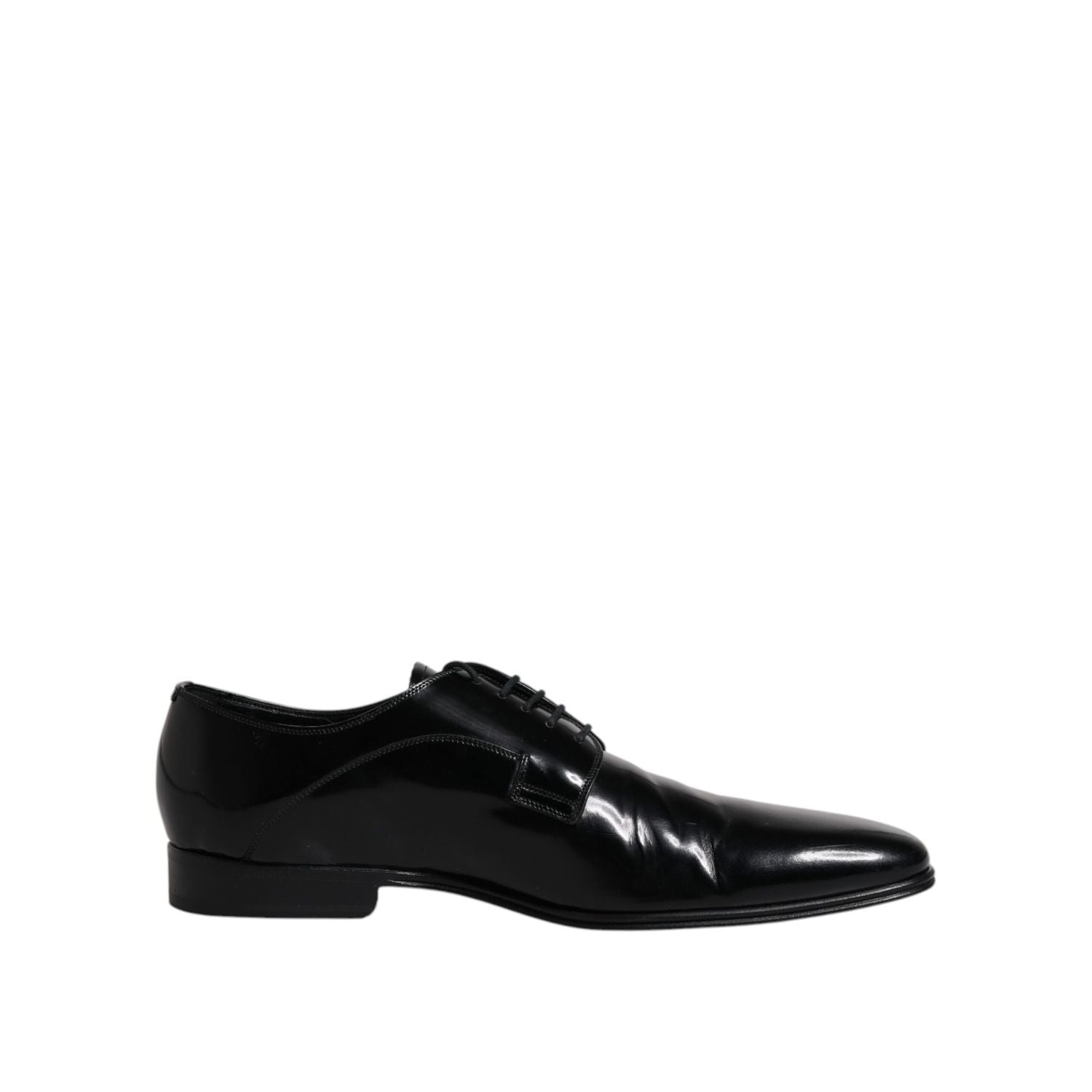 Dolce & Gabbana Black Leather Lace Up Derby Formal Shoes