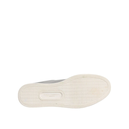 Dolce & Gabbana Silver London Low Top Leather Sneakers Shoes