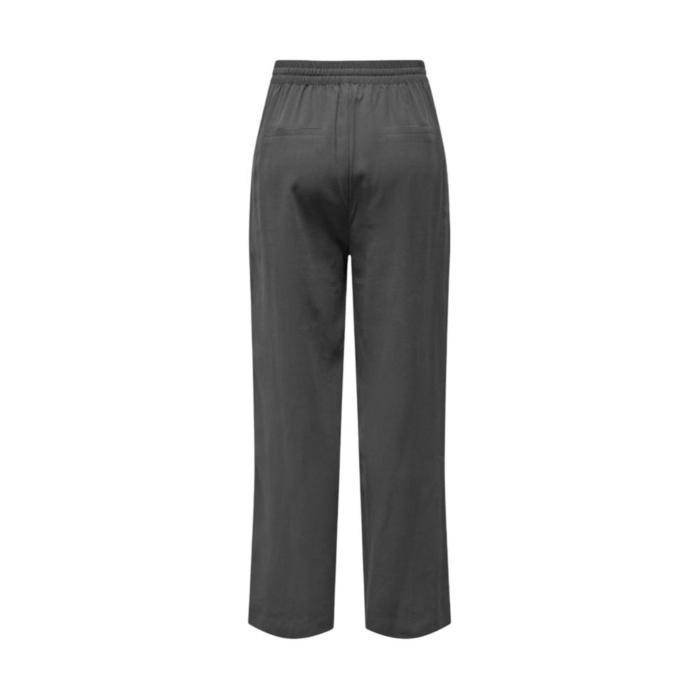 Jacqueline De Yong Gray Viscose Casual Pants Jacqueline De Yong