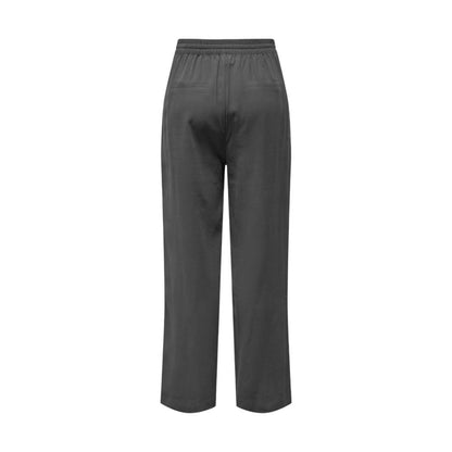 Jacqueline De Yong Gray Viscose Casual Pants Jacqueline De Yong