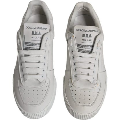 Dolce & Gabbana White Miami Leather Low Top Sneakers Shoes
