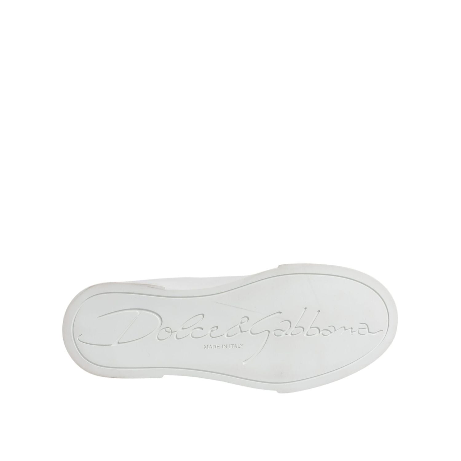 Dolce & Gabbana White Leather Classic Low Top Sneakers Shoes