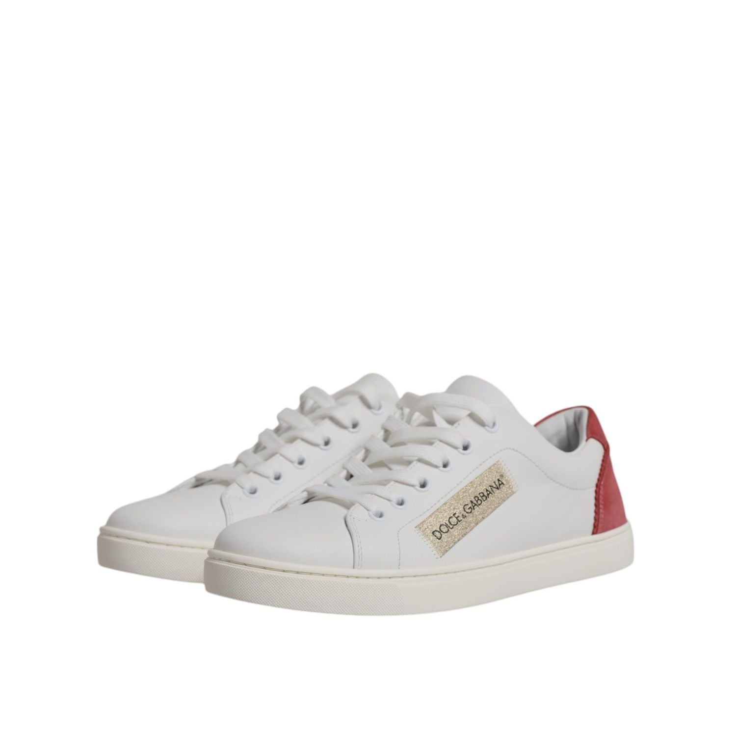 Dolce & Gabbana White London Calf Leather Sneakers Shoes