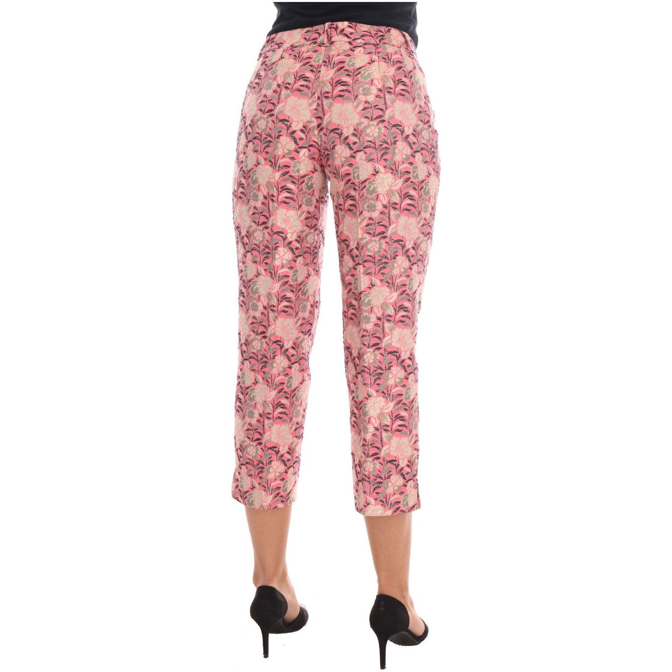 Elegant Floral Brocade Pants