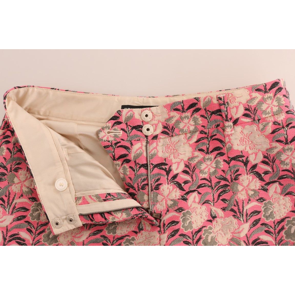 Elegant Floral Brocade Pants