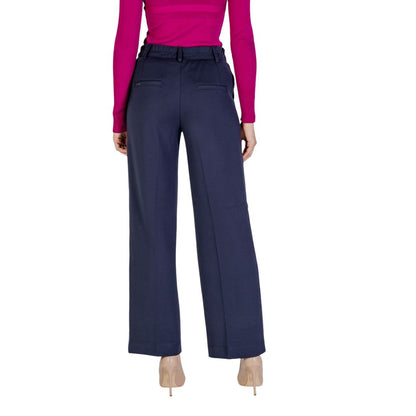 Street One Blue Viscose Casual Pants