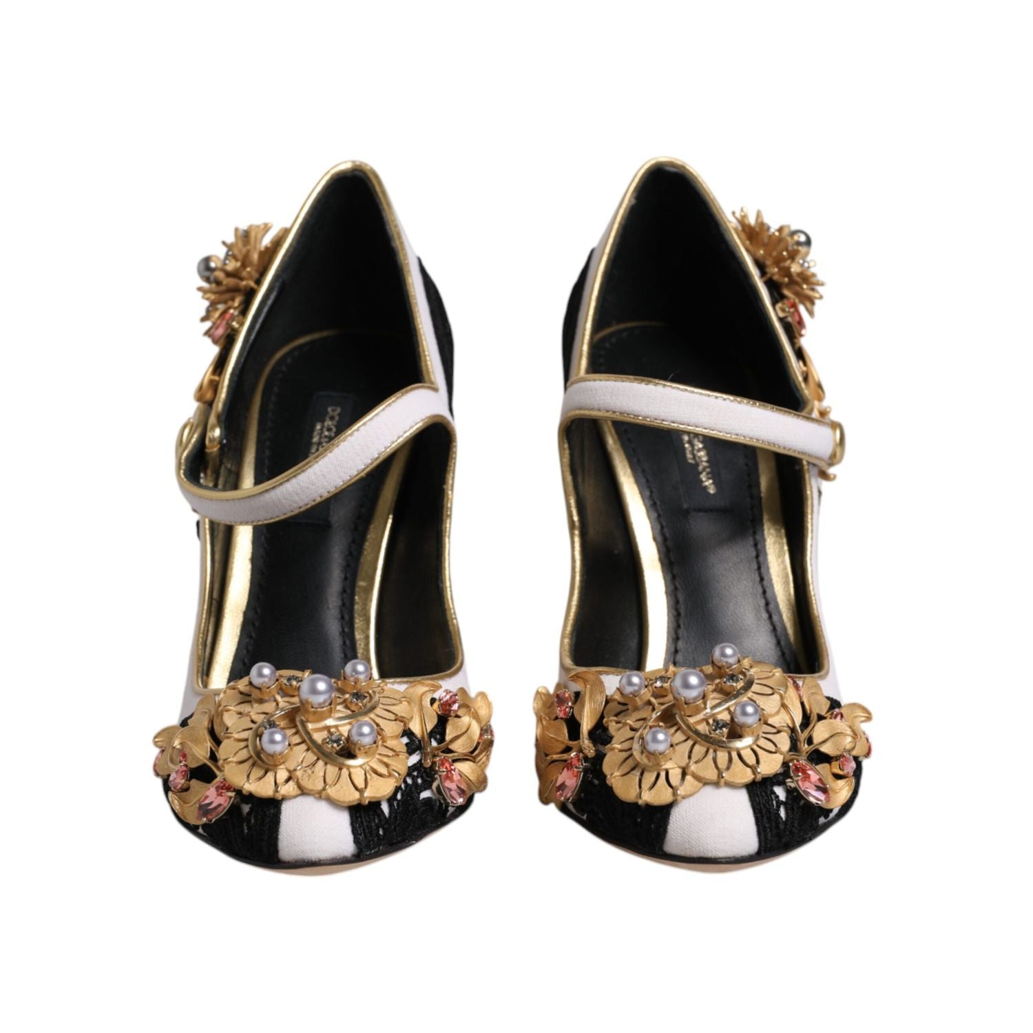 Dolce & Gabbana Multicolor Embellished Heels Pumps Shoes