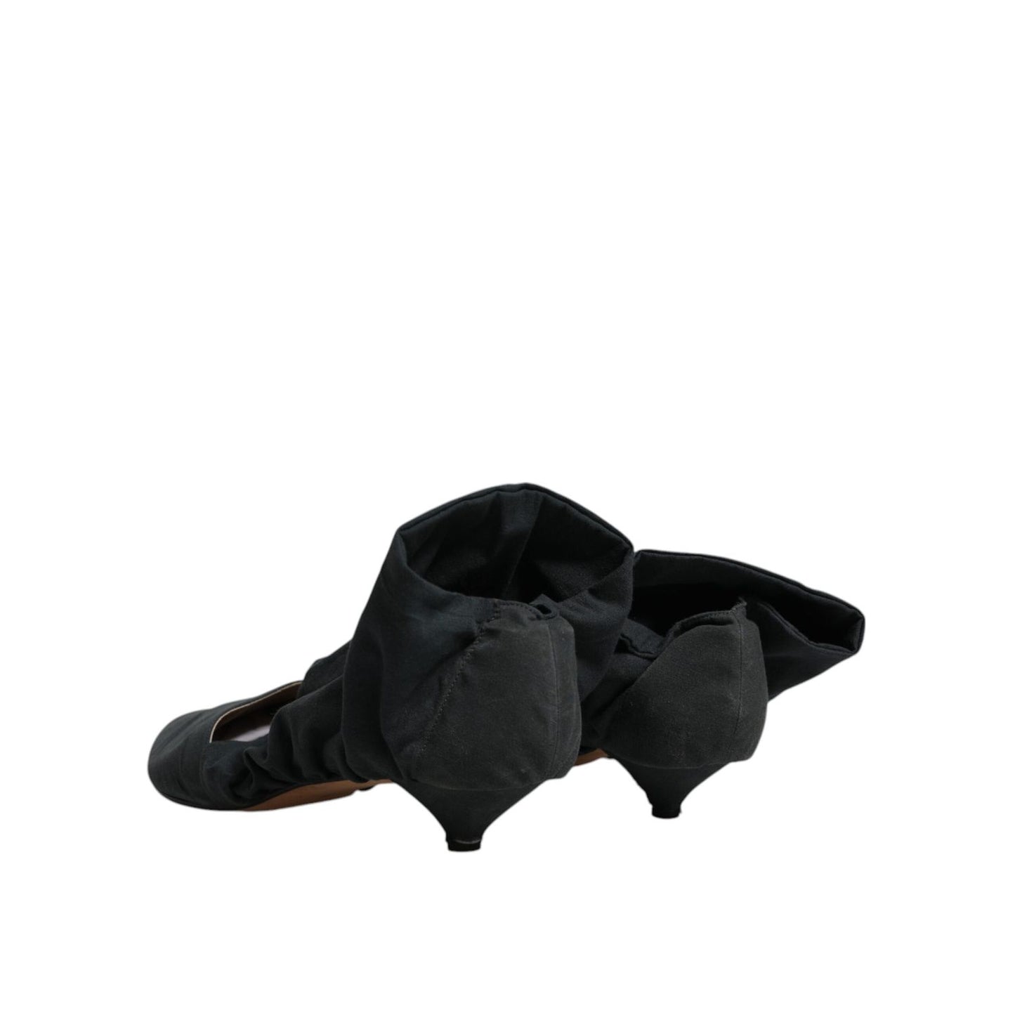 Dolce & Gabbana Green Cotton Sock Style Ankle Boots Shoes