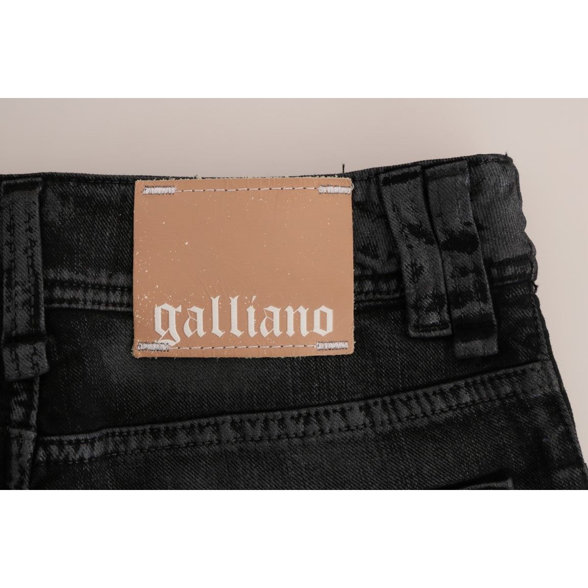 John Galliano Chic Gray Wash Regular Fit Jeans gray-wash-cotton-stretch-regular-fit-jeans