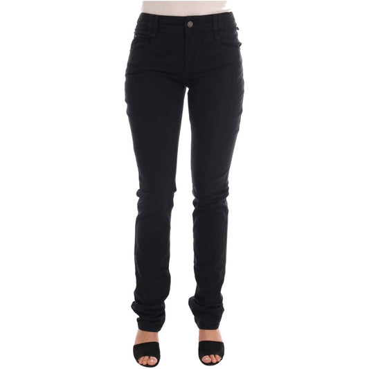 Chic Black Regular Fit Denim Jeans