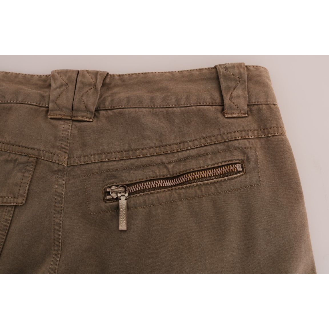 Chic Brown Casual Cotton Pants