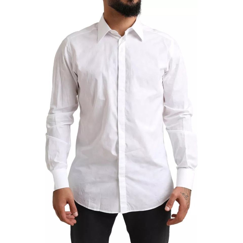 White GOLD Formal Cotton Tuxedo Dress Shirt