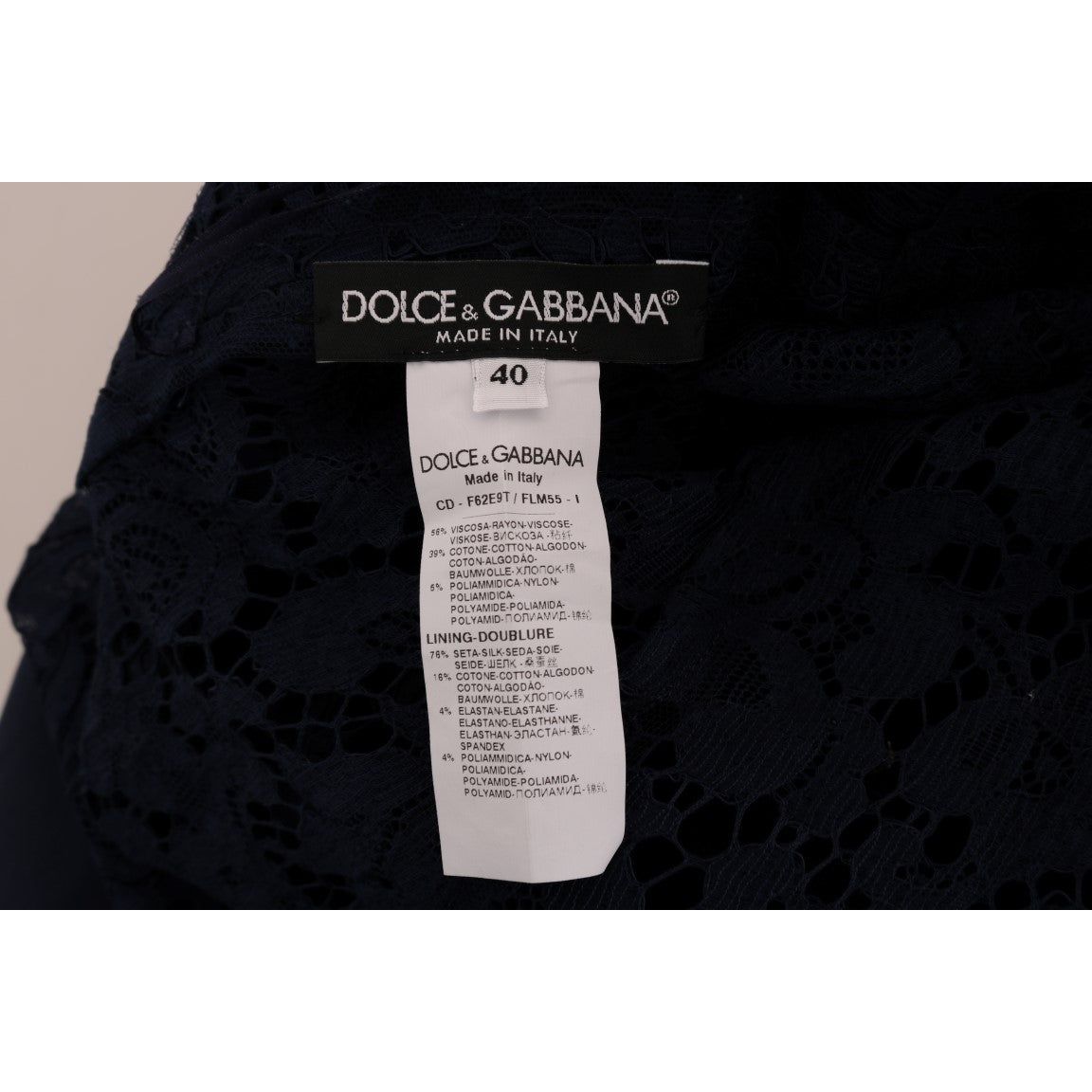Dolce & Gabbana Elegant Floral Lace A-Line Dress elegant-floral-lace-a-line-dress