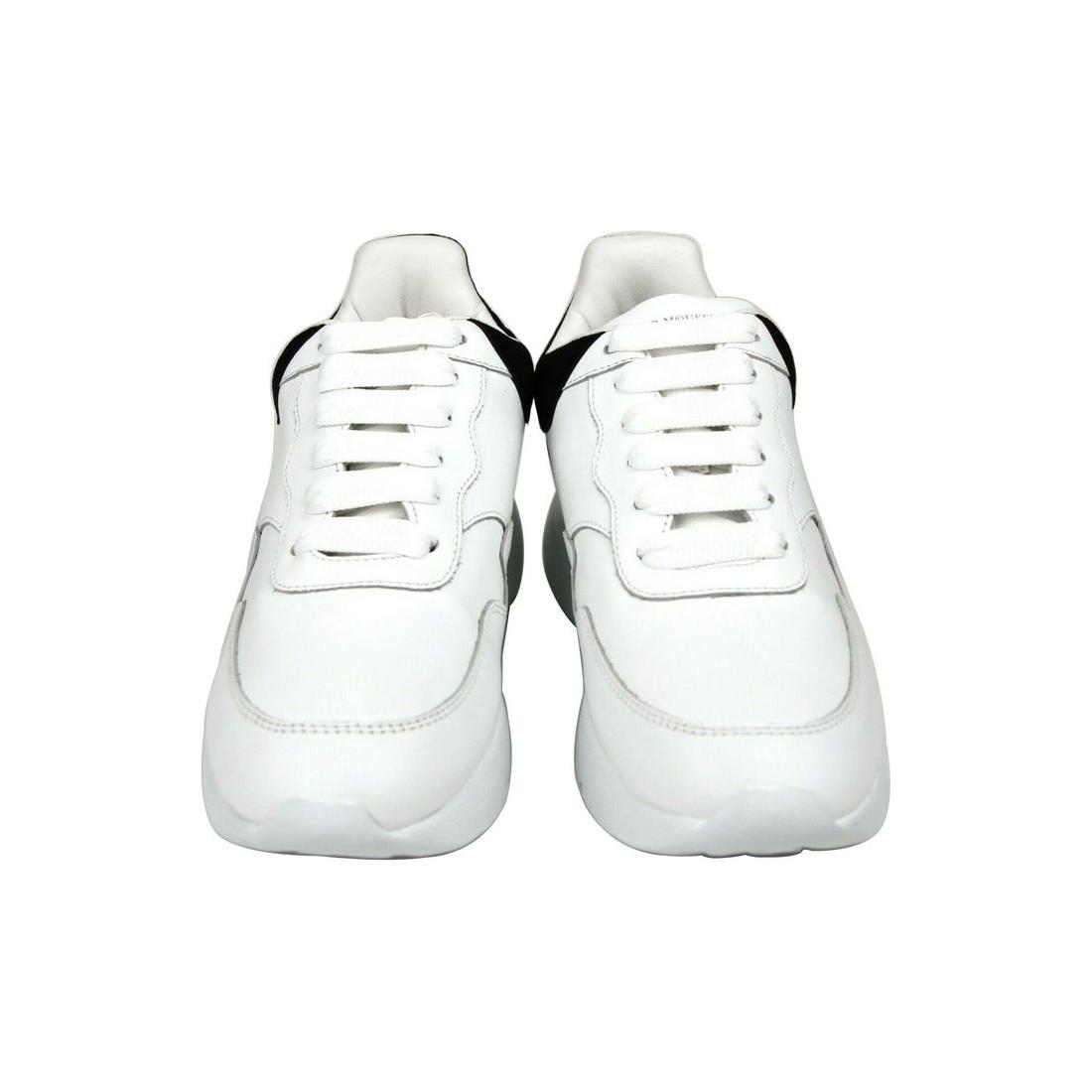 Alexander McQueen Alexander McQueen Women White Leather Suede Sneaker alexander-mcqueen-women-white-leather-suede-sneaker