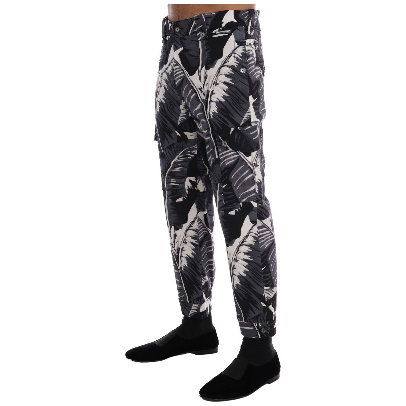 Dolce & GabbanaElegant Capri Casual Pants in Banana Leaf PrintMcRichard Designer Brands£349.00