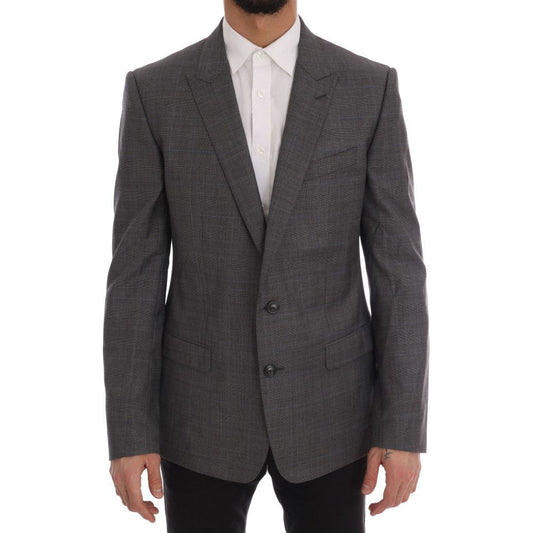 Dolce & GabbanaSleek Gray Checkered Wool BlazerMcRichard Designer Brands£549.00