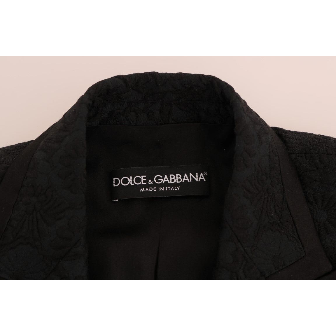 Dolce & Gabbana Enchanted Floral Crystal Blazer Jacket Blazer Jacket black-brocade-blazer-jacket