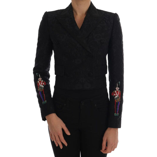 Enchanted Floral Crystal Blazer Jacket