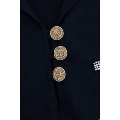 Dolce & Gabbana Blue Crystal MAMMA Sicily Jacket