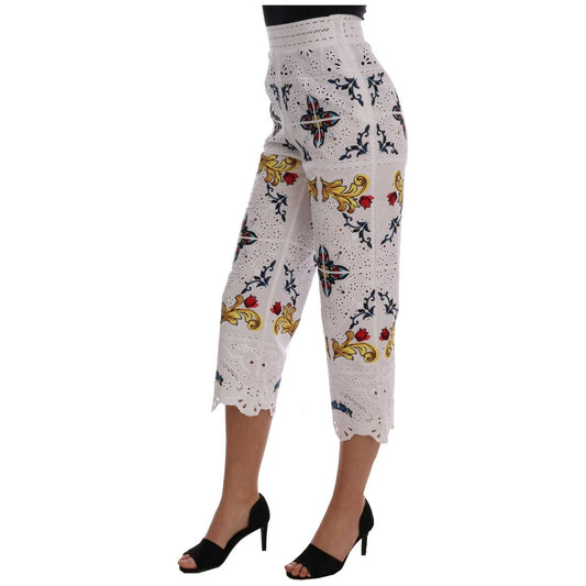 Majolica Embroidered Capri Elegance