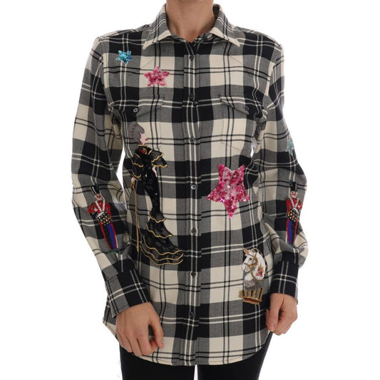 Dolce & GabbanaEnchanted Sequin Checkered Wool ShirtMcRichard Designer Brands£1159.00
