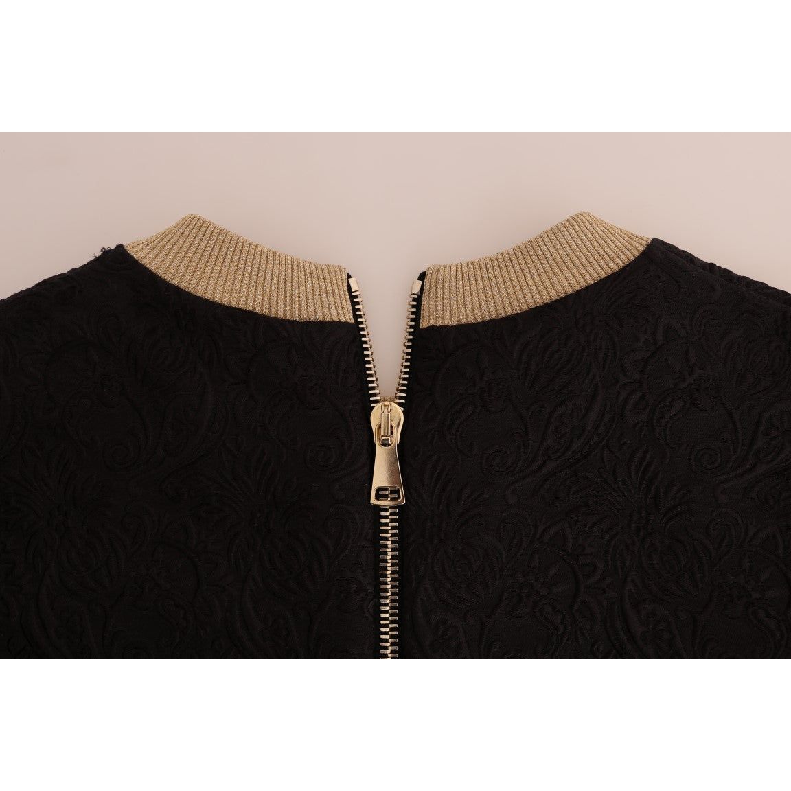 Enchanted Sequined Black Brocade Sweater