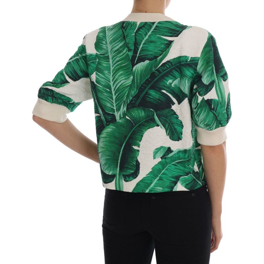 Dolce & Gabbana Tropical Sequined Sweater - Lush Greenery Edition tropical-sequined-sweater-lush-greenery-edition