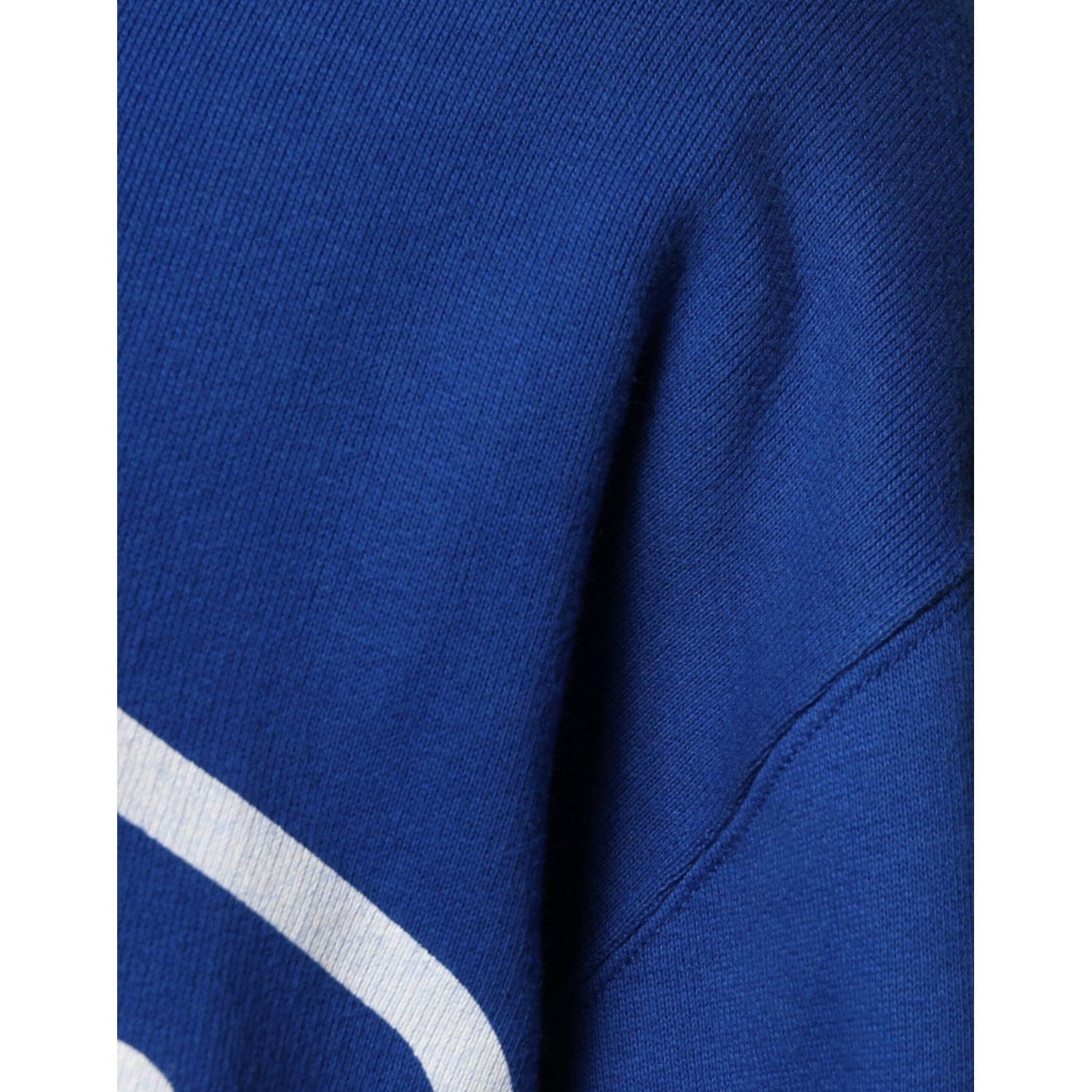 Dolce & Gabbana Blue Logo Print Hooded Sweatshirt Sweater Dolce & Gabbana