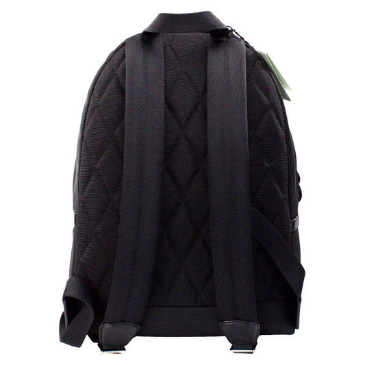 Burberry | Abbeydale Branded Stamp Black Nylon Backpack Shoulder Bookbag| McRichard Designer Brands   