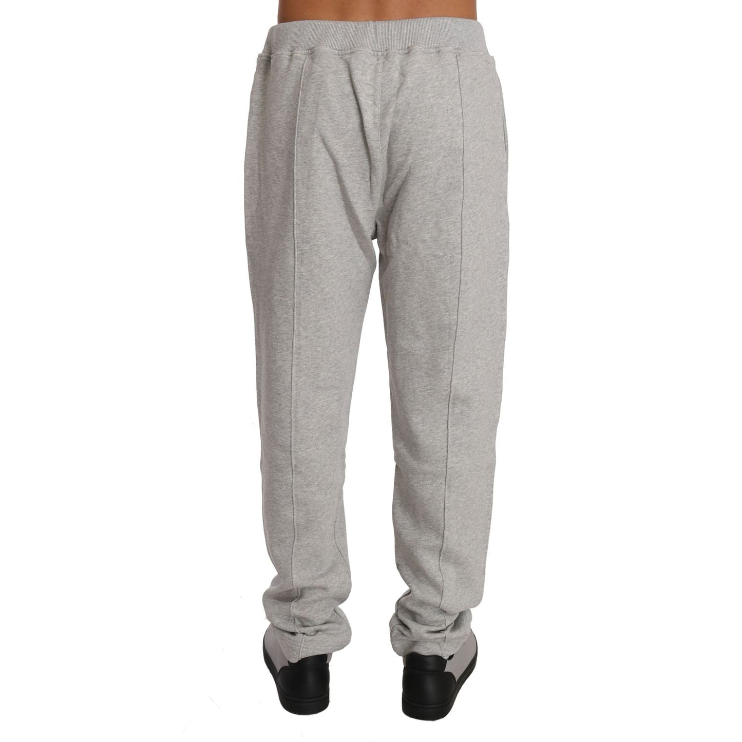 Elegant Gray Hooded Sweatsuit Ensemble