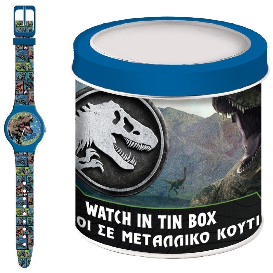 KID WATCH Mod. JURASSIC PARK - Tin Box-0