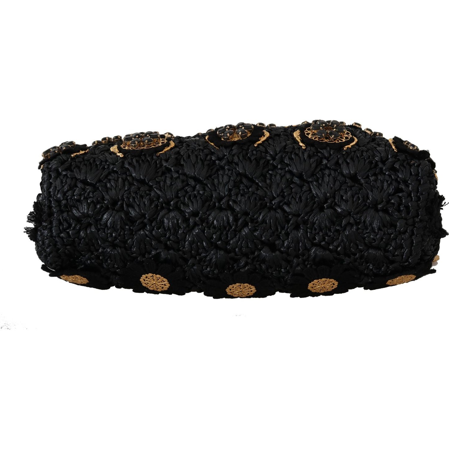 Black Tassel Gold Baroque Crystal Evening Clutch